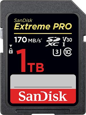 SanDisk Extreme PRO 1 TB SDXC-Speicherkarte mit bis zu 170MB / s
