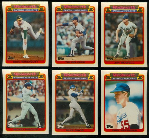 1989 Topps Woolworth Highlights MLB Baseball CARD 1-33 SEE LIST - Picture 34 of 36