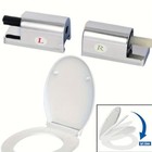 Ersatzset für Soft Close WC-Sitzscharniere kompatibel mit festen Sitzen