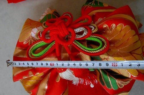#02 Faja Decorativa Japonesa TSUKURI OBI para 7 Edades Niños Niña Kimono 83cm - Imagen 10 de 12