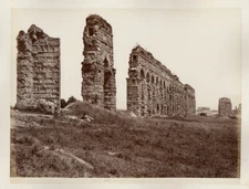 Photo Tirage Albuminé Original Rome Roma Italie Vers 1870/80