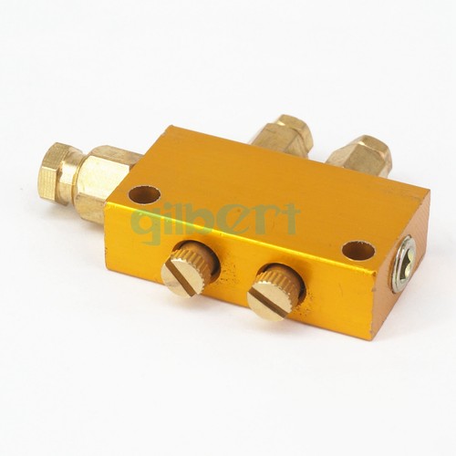 Al cuerpo latón ajuste 6 mm en 4 mm salida 2 maneras ajuste lubricante distribuidor bloque colector - Imagen 5 de 6