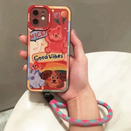 Phone Lanyard Wrist Strap Woven Phone Lanyard Creative Keychain Hanging Rope - Picture 5 of 17
