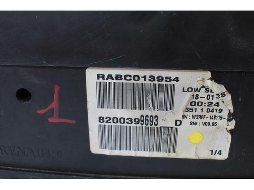 8200399693D QUADRO STRUMENTI C/INDICATORE APERTURA PORTE RENAULT MEGANE II (LM) - Imagen 3 de 3