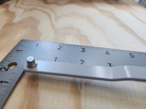 LH Inverted Split Arm Roto Operator, Vinyl App. WHITE / GOLD PIN - Picture 3 of 5