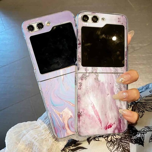 ShockProof Marble Case For Samsung Galaxy Z Flip7 Flip6 Flip5 Flip4 3 Hard Cover - Picture 2 of 16