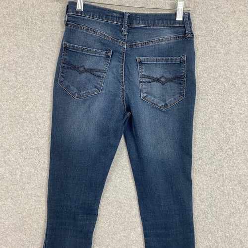Mudd Jeans Womens 3 Blue High Rise Jean Legging Stretch Med Wash Denim - Picture 6 of 16