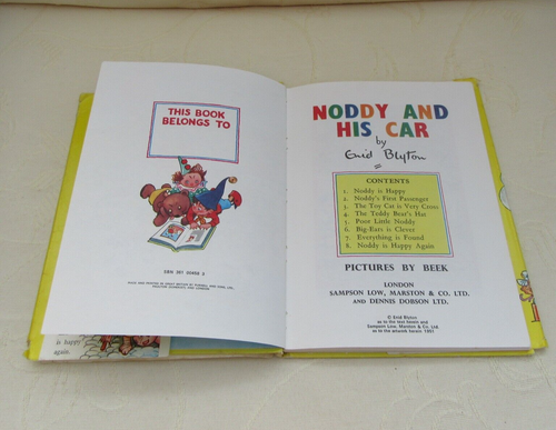 6 Vintage 50er Jahre Noddy Bücher Konvolut - Enyd Blyton - HB/DJ - 1960er Jahre - Bild 4 von 12