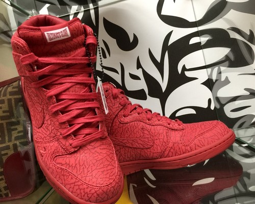 Vintage Nike Dunk High Premium Rare Classic OG Ultimate Glory LTD Red Men’s 9.5 - Picture 6 of 11