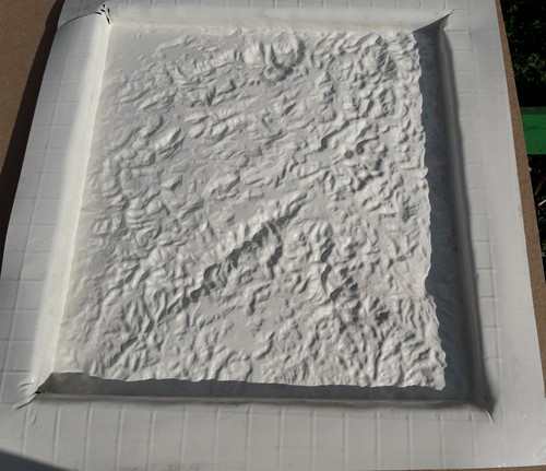 Russian Soviet Military Topographic Map 3D PLASTIC - KASSEL (Germany) 1:500 000 - Picture 5 of 5