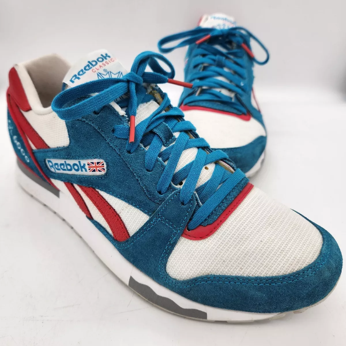 Bachelor opleiding Eentonig Verwisselbaar Reebok GL 6000 Classic Blue M41414 Leather Sneakers Men Running Athletic  Size 10 | eBay