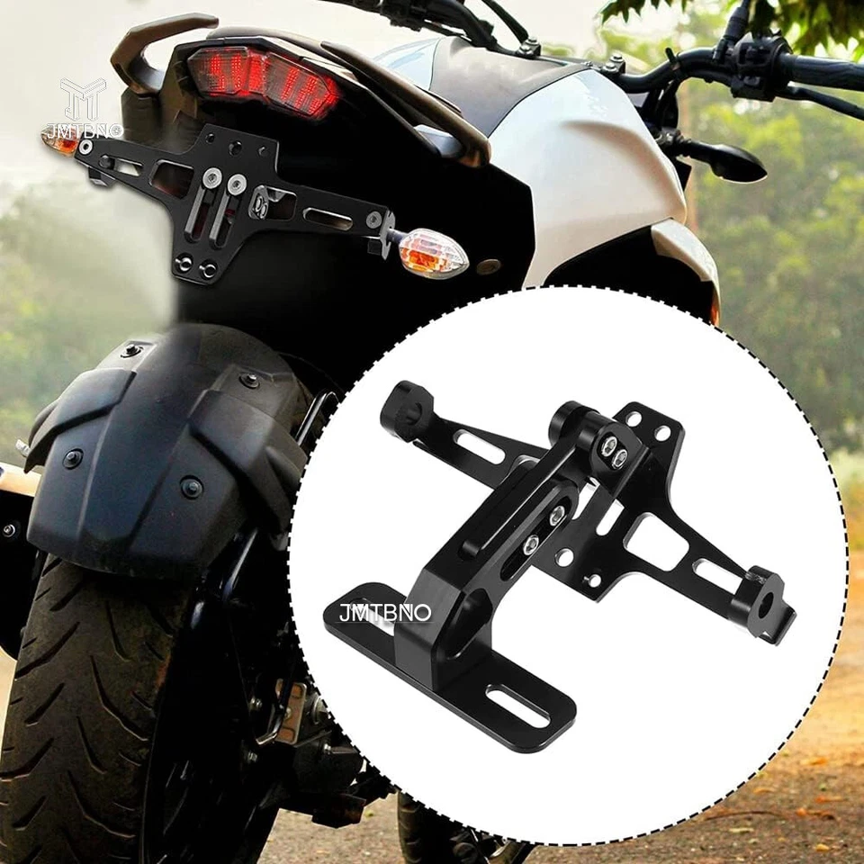 Soporte de matrícula de motocicleta eliminador de guardabarros luz LED para Kawasaki Ninja  Foto 4 de 4