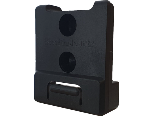 STEALTHMOUNTS Spacer Blocks Black SIde Tools ON & OFF Fast Snap Fit 4 Pack - Picture 4 of 5