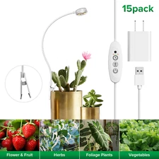 LED Grow Light Plant Growing Lamp Full Spectrum For Indoor Plants W/Timer SANSI