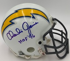 CHARLIE JOINER signed SD CHARGERS Riddell AUTHENTIC VSR4 mini helmet HOF 96--BAS