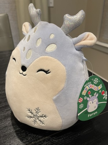 NWT Squishmallow 8" Farryn Fawn Periwinkle Light Blue Wilderness Holiday 2023 - Bild 2 von 9