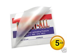 LAM-IT-ALL 5 Mil Small Menu Hot Laminating Pouches 11.5 x 17.5 [100/pack] Clear