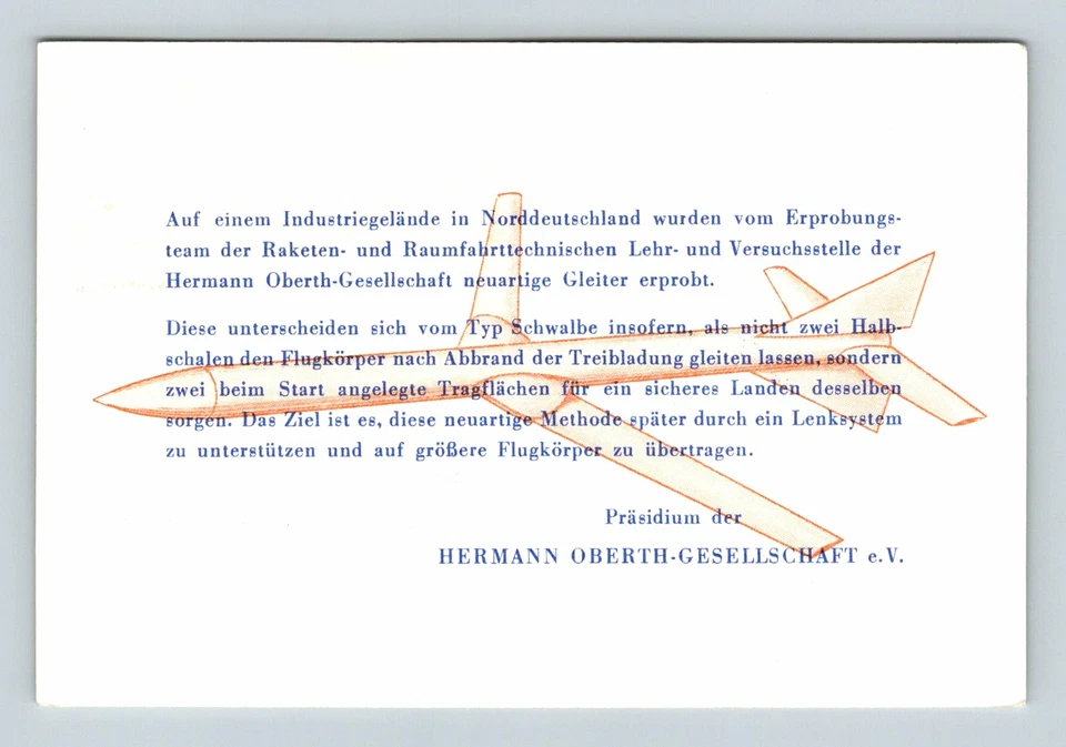 Germany 1966 - Hermann Oberth-Gesellschaft - FDC 	 - F7036 - Image 2 of 2