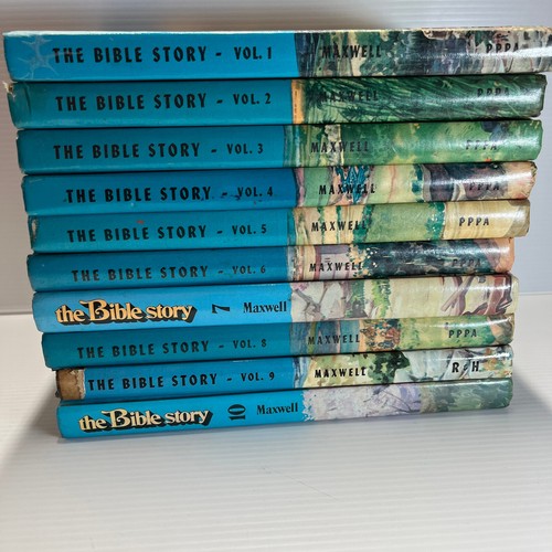 THE BIBLE STORY Books by Arthur S. Maxwell Hardcover Set Volumes 1-10 READ