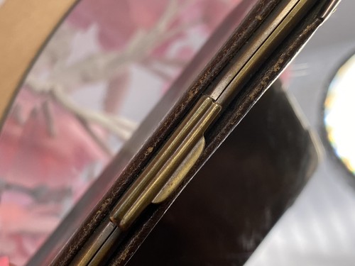 Antique Sterling Silver 925 Real Leather Wallet Purse Birmingham 1907 - Picture 11 of 15