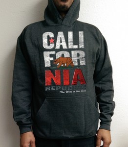 NEW-UNISEX-CALIFORNIA-REPUBLIC-SURF-BEAR-PULLOVER-HOODIE-SWEATSHIRT-STATE-FLAG