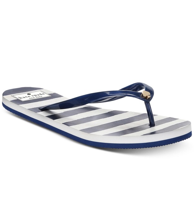 kate spade blue flip flops
