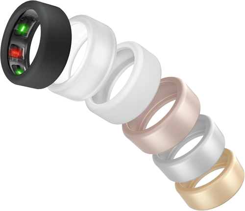 4/6 Pack Ring Protector Compatible with Oura Ring, Silicone Elastic Ring Cover f