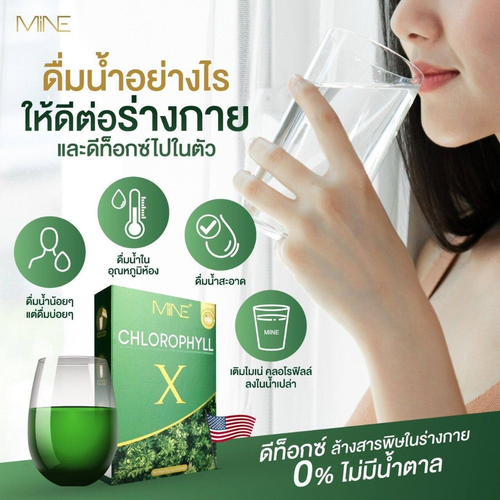 Natural Herbs MINE Chlorophyll X Drink Powder Cleansing Balance Body 1 set 6 box - Picture 9 of 13