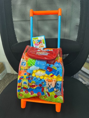 Kinder--65 Stck.-Kind-Bildung-Kunststoff-Bauen-Blöcke Steine Spielzeug TROLLEY UK - Bild 6 von 8