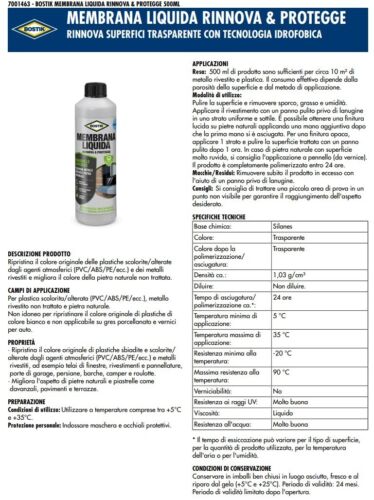 Impermeabilizzante Membrana Liquida Bostik Rinnova Protegge Invisibile da 250 ml - Foto 5 di 10