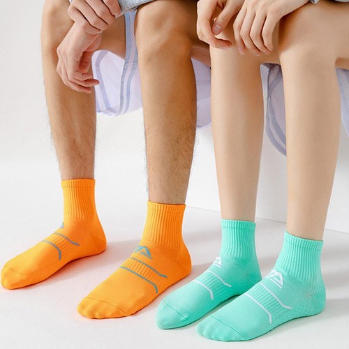 Mid-calf Sports Socks Running Fitness Socks Women Men Sweat-absorbent Socks DX - Picture 7 of 35