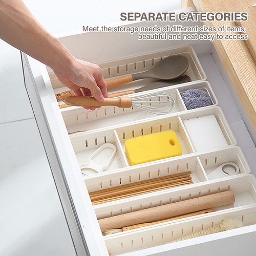Bathroom Vanity Drawer Organizer Trays Makeup Storage With Dividers Adjustable - Picture 5 of 11