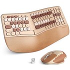 MOFII Ergonomic Wireless Keyboard Mouse Combo Split Keyboard Adjustable DPI