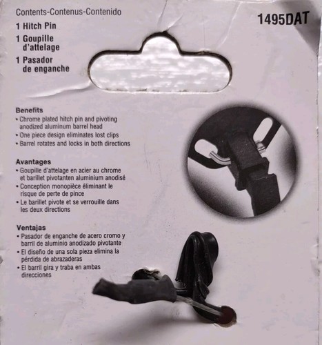 Master Lock 5/8 Pivot Lock Hitch Pin 1465DAT - Picture 3 of 4