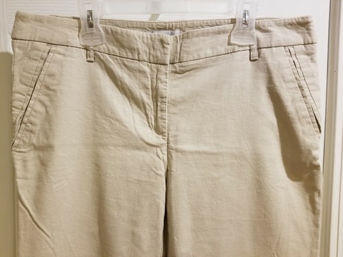 New York & Company Damen Khaki Stretch Caprihose Cropped Hose Größe 8 - Bild 2 von 9