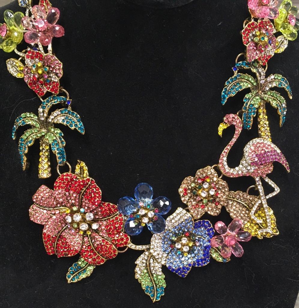 Flamingo statement necklace sale