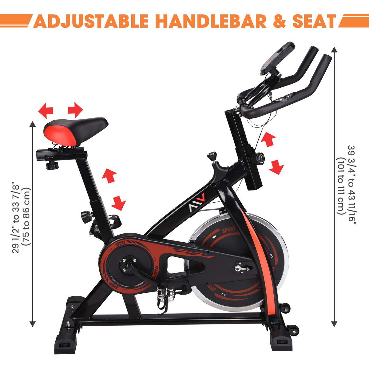 Exercise Bike Clearance Sale Stationary Bike Fitness Home Gym, Black and White eBay