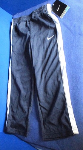 NIKE~Navy Blue & White DRI-FIT ATHLETIC Stay Cool PANTS~Boys Girls Size 4~NWT - Picture 1 of 4