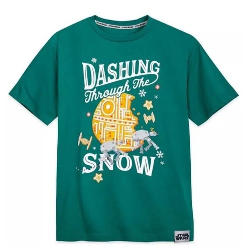 Disney Parks Star Wars Dashing Through The Snow AT-AT Holiday Shirt size M - Picture 1 of 2