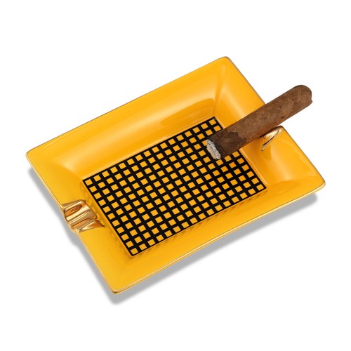 Cenicero de cerámica para cigarros Lubinski 2 ranuras para cigarros soporte cuadrado para cenizas hogar exterior estante - Imagen 9 de 11