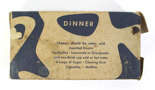 US Type K Ration - Dinner - US ARMY WW2 (Original Material)