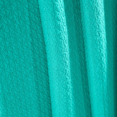 Waffle Stitch Textured Breathable 100% Cotton Weave Solid Sofa Bed Blanket Throw - Picture 86 of 91