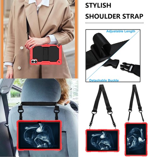 Case for Vortex T10m Pro Case Cover with Shockproof Kick Stand 10.1 inch tablet - Picture 4 of 151