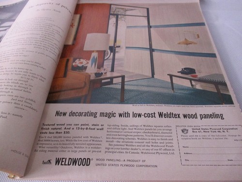 House & Garden Magazine January 1957 Vintage Ads Weldwood, Luxtrol, Craddok - Picture 2 of 4