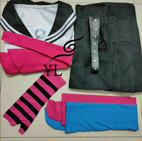 Danganronpa Dangan Ronpa Ibuki Mioda Cosplay Kostüm Perücke Halloween Party Outfits - Bild 11 von 15