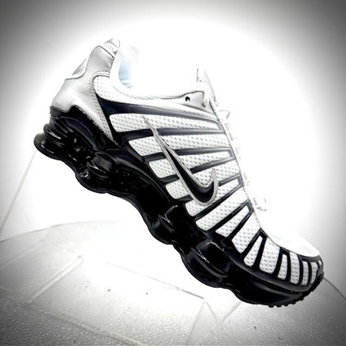 Nike Shox TL White Silver Black HQ4049-001 Womens Size 9 Mens Size 7.5 - Picture 2 of 7