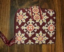 Vera Bradley Mini Zip Wallet MEDALLION