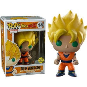 Funko POP! Anime: Dragonball Z Glow In The Dark Super Saiyan Goku Action Figure 849803050405 | eBay