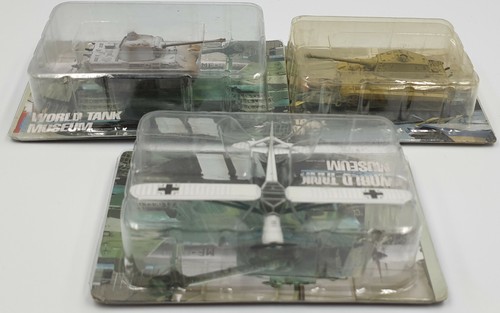 ARMY : SET OF 2 TANKS & 1 AIRCRAFT MODELS FROM THE WORLD TANK MUSEUM SERIES - Picture 3 of 6