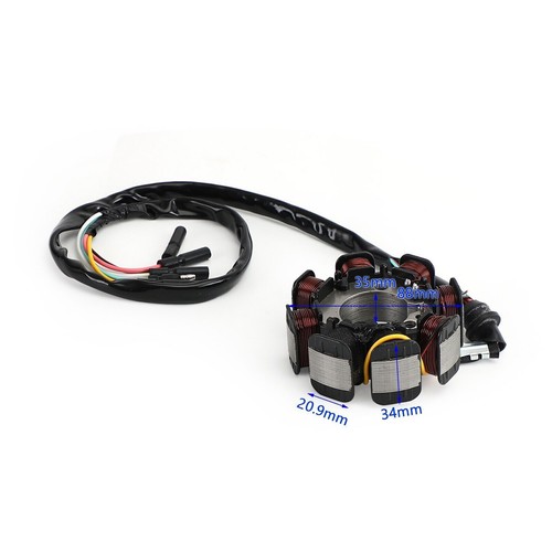 Generatore statore adatto per Honda TLR 200 Reflex (MD09) 1986-1987 31120-KJ2-671 T9 - Foto 2 di 8